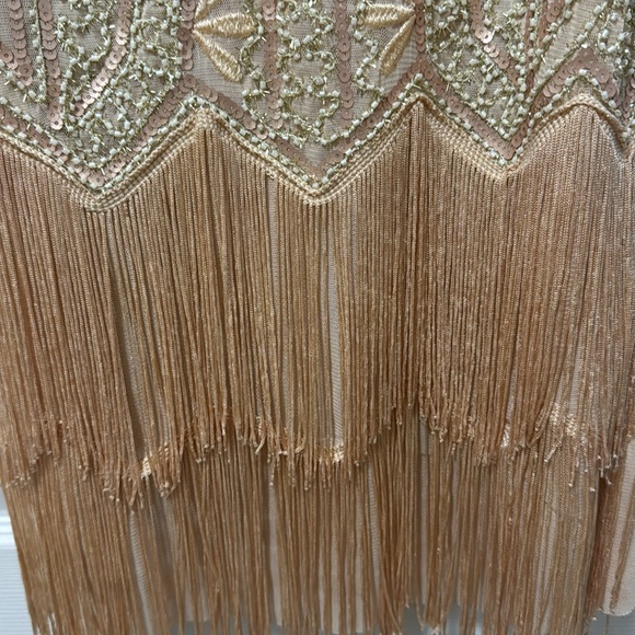 Babeyond sequin dress with double fringe layers at the bottom perfect condition - Picture 3 of 4